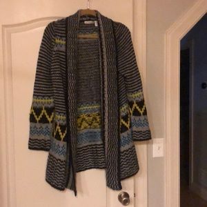 Blue cardigan